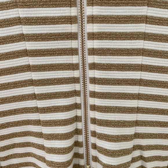 Lilly Pulitzer gold and cream sparkly striped cocktail dress - Picture 5 of 5